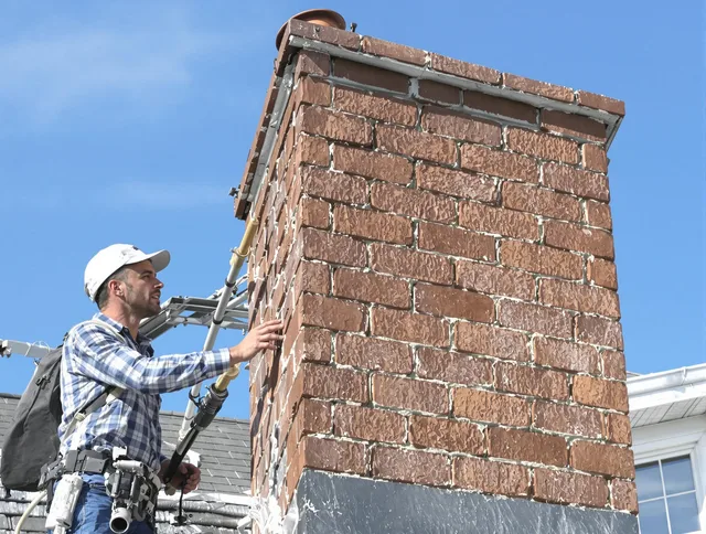 Brickwork for a chimney rebuild by Plainville Chimney Sweep in Plainville, CT