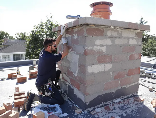 Advanced chimney repair process by Plainville Chimney Sweep in Plainville, CT