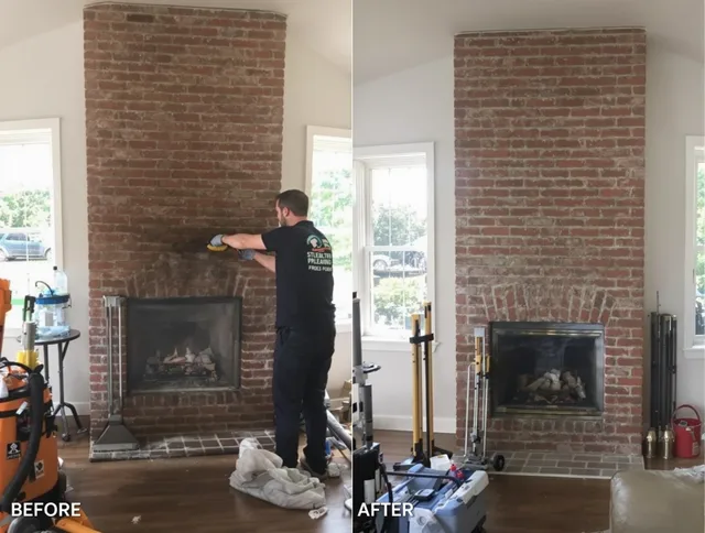 Finished chimney sweeping service by Plainville Chimney Sweep in Plainville, CT