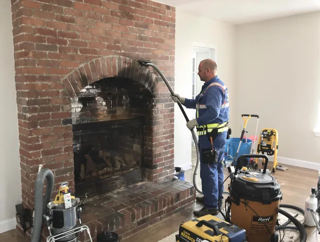 Plainville Chimney Sweep expert performing detailed chimney sweep in Plainville, CT
