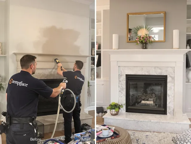 Professional soot removal by Plainville Chimney Sweep team in Plainville, CT